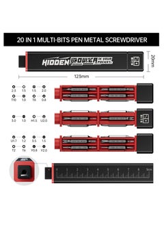 KASTWAVE Precision Screwdriver Set, 20-in-1 Metal Precision Screwdriver, 10 Pcs Reinforced S2 Steel Precision Double-head Bits, Manual Pen Shaped Screwdriver Kit, Portable Screwdriver Repair Tool Kit  - Image 2