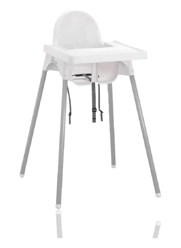BLOOMING TIME - Washable Highchair for Babies & Toddlers, Adjustable Baby Feeding Chair with Removable Tray, Portable & Non-Tip Design, Compact & Lightweight, Easy to Clean - Image 1