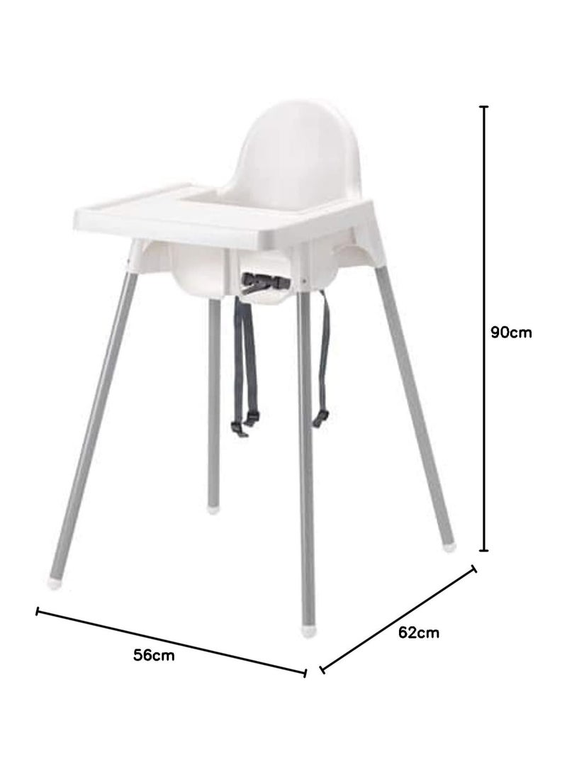 BLOOMING TIME - Washable Highchair for Babies & Toddlers, Adjustable Baby Feeding Chair with Removable Tray, Portable & Non-Tip Design, Compact & Lightweight, Easy to Clean - Image 1