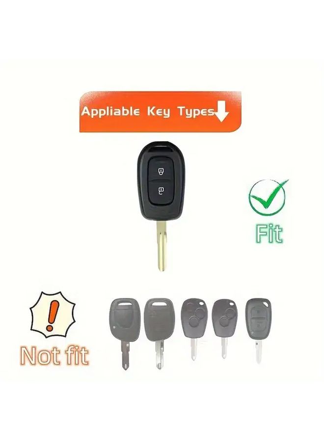 Car Key Compatible With Kwid Dacia Sandero Logan Duster 2016 2018 Black - Image 5