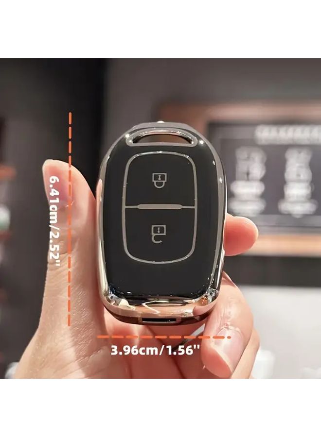Car Key Compatible With Kwid Dacia Sandero Logan Duster 2016 2018 Black - Image 3