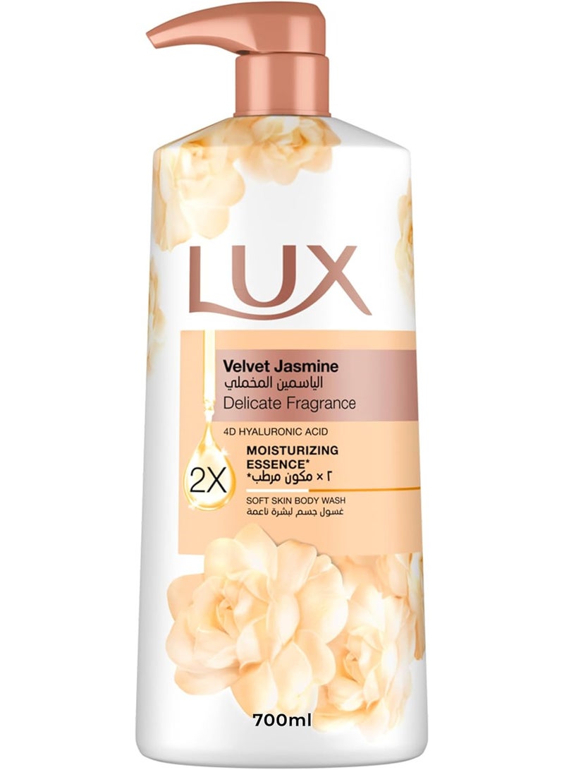 Lux Delicate Fragrance Body Wash, Velvet Jasmine, 2x Moisturizing Essence, with 4D Hyaluronic Acid, 700ml - Image 2