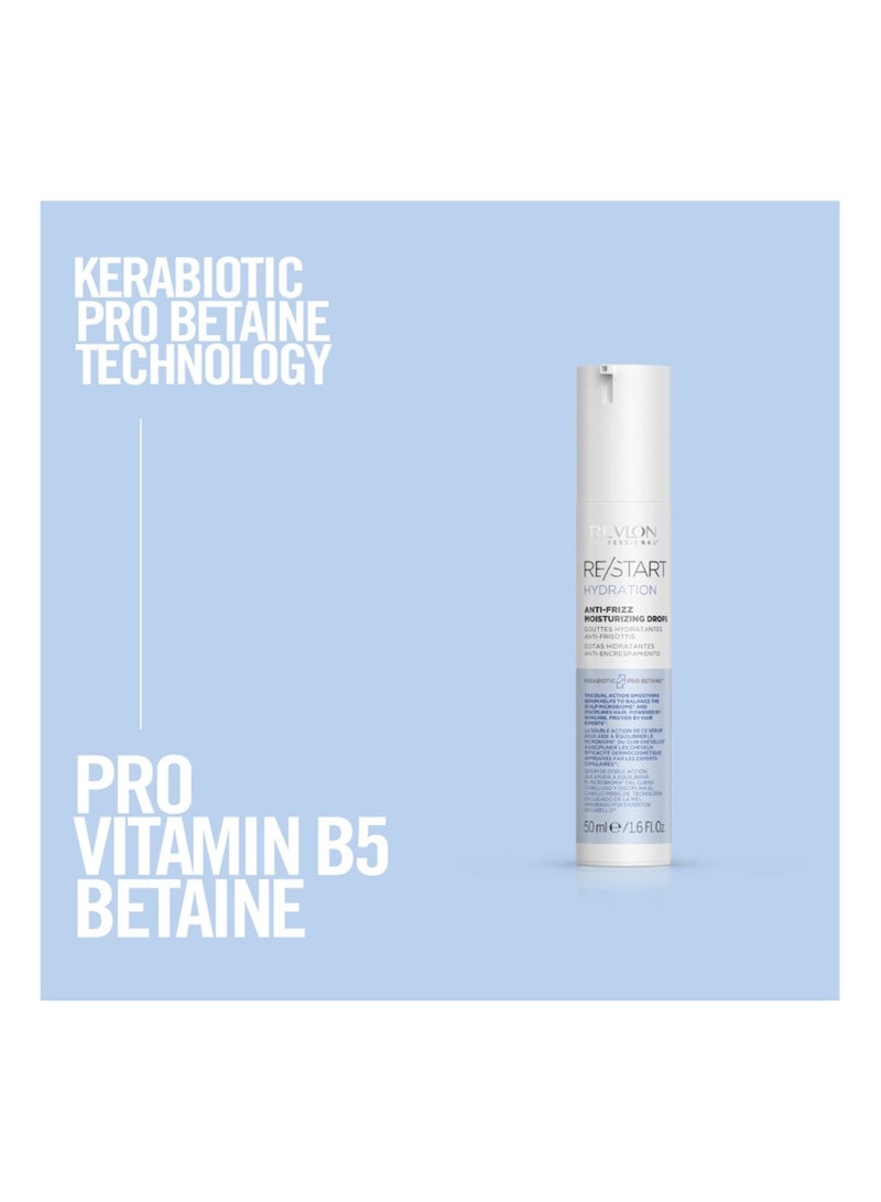 Revlon Professional Restart Hydration Hair Serum Anti-Frizz Moisturizing Drops 50 Ml - Image 4