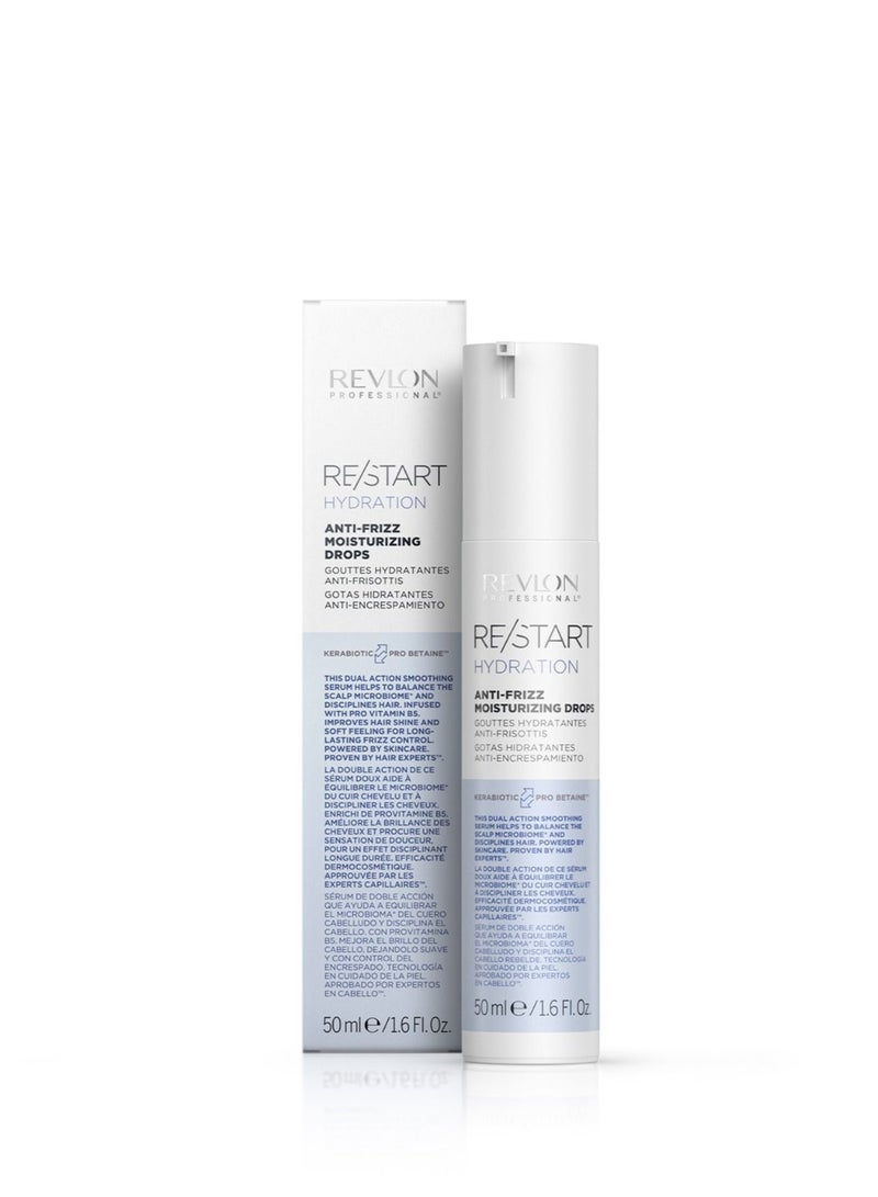 Revlon Professional Restart Hydration Hair Serum Anti-Frizz Moisturizing Drops 50 Ml - Image 3