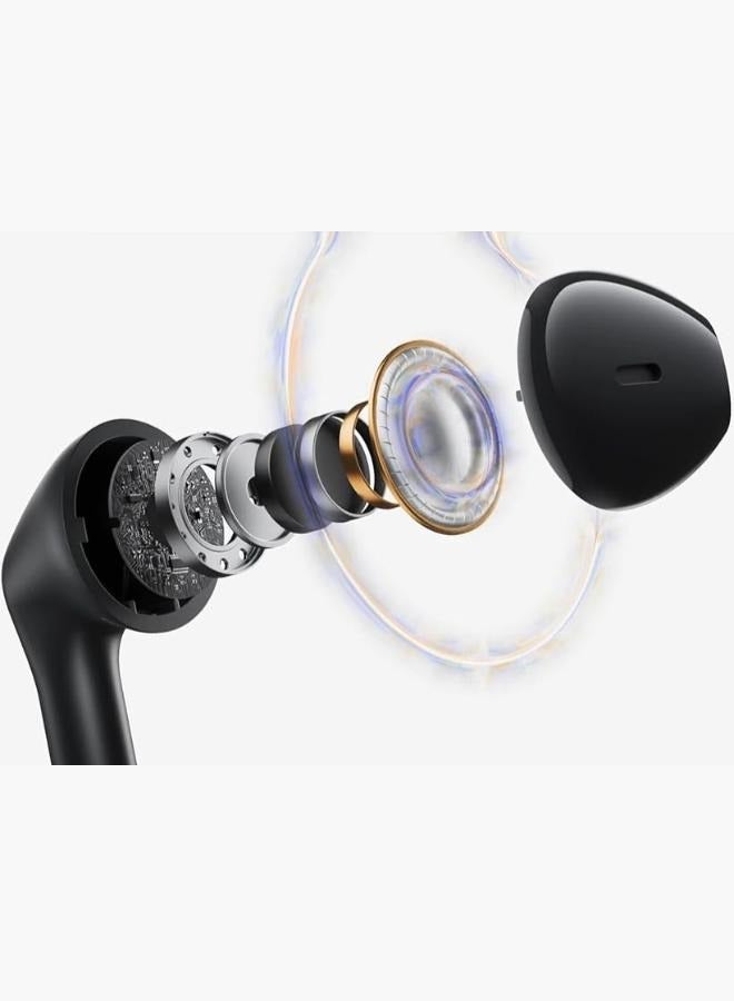 Haino Teko Air-19 Bluetooth Earphones with High-Quality Sound, Super Clear Mic, and Touch Controls – Stylish & Comfortable Black Wireless Earphones for Music, Calls, and Sports. - Image 3