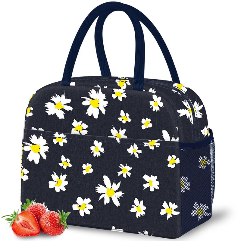 DALINDA Lunch Bag Lunch Box for Women Men Insulated Lunch Bags WaterResistant Cute Cooler Lunch Tote Bag Reusable Large Capacity for Work Travel Picnic - Image 2