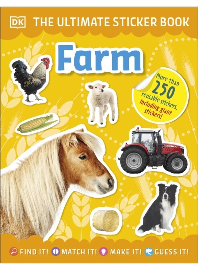 Ultimate Sticker Book Farm - Paperback