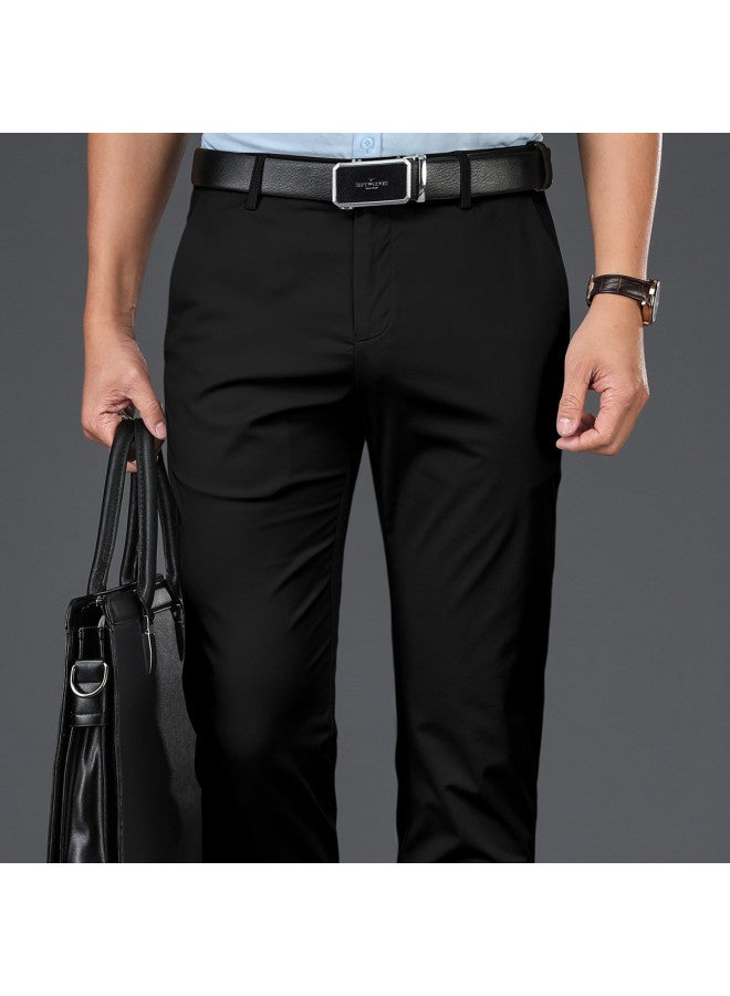 Septwolves Four-way Stretch Semi-elastic】men's Casual Pants, Business Casual Trousers, Easy-care Spring And Autumn Long Pants - Image 2