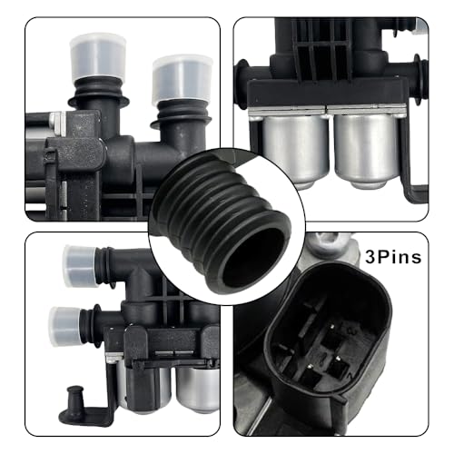 HOAVEED Heater Control Valve Solenoid Fits （2004–2018） BMW X5 E53 E70 F15,（2008-2019） X6 E71 F16 – HVAC Coolant Flow Regulator – Replaces 64116910544, 1147412166, SK416008, 701-005 - Image 3