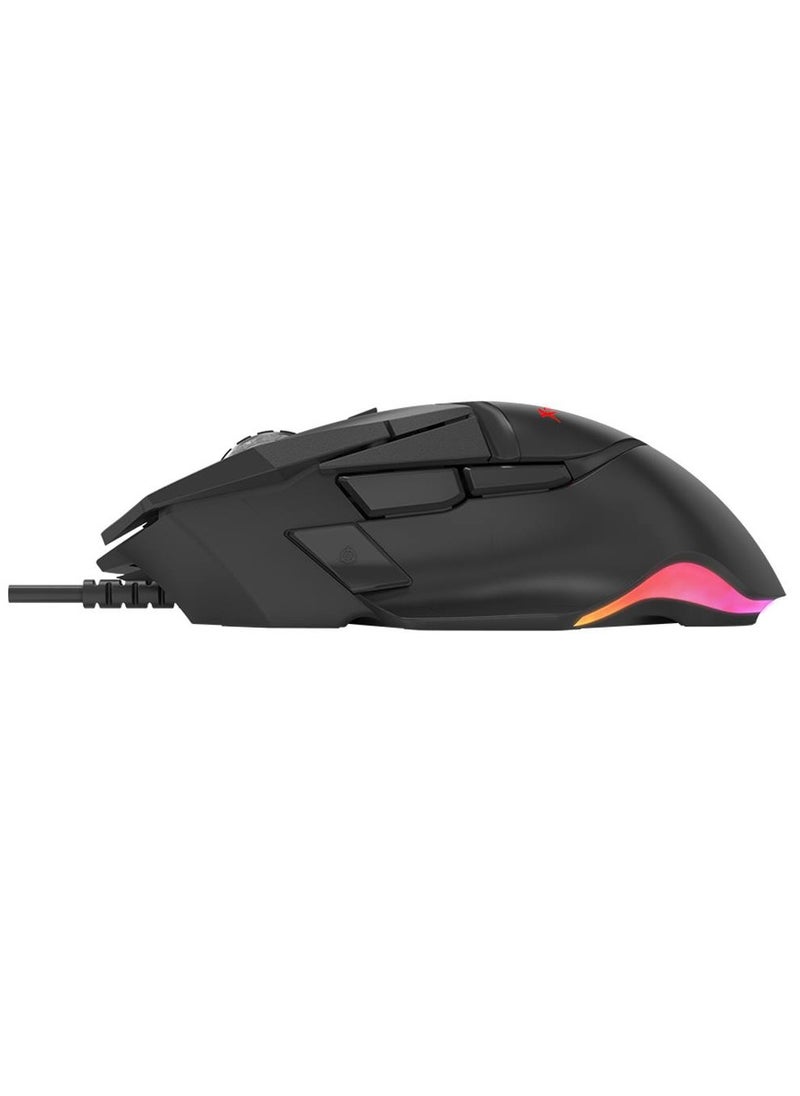 XTRIKE ME - GM520 RGB Gaming Mouse - Optical Sensor 12,800 DPI - 8 Programmble Buttons - 1000HZ Polling Rate With Software - Image 1