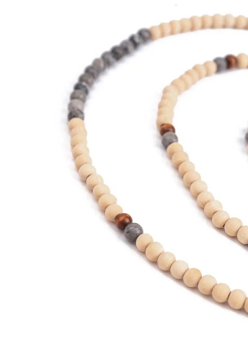 MMA Mapstone & Wooden Beads Phone & Glasses Holder - Image 4