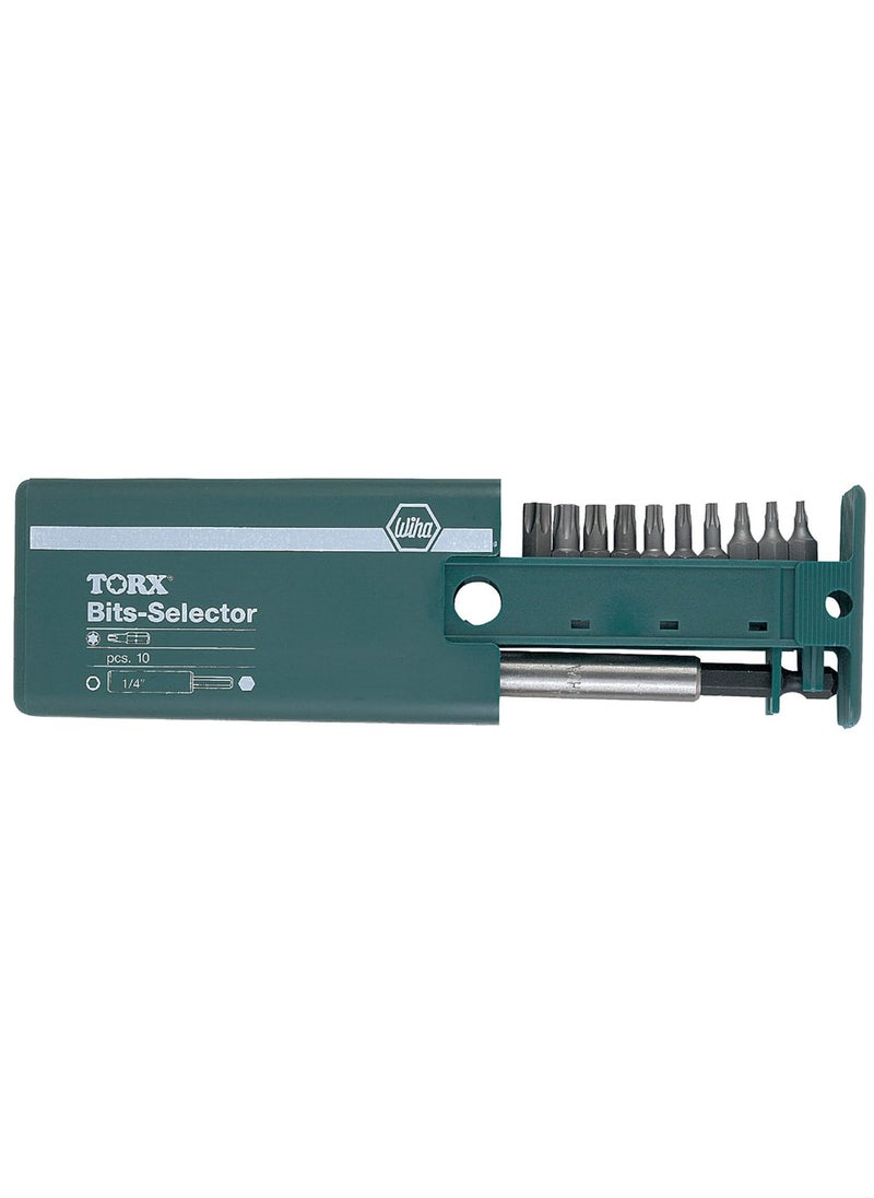 Wiha Wiha 79247 Bit Selector with Security Torx Bits 10 Piece 