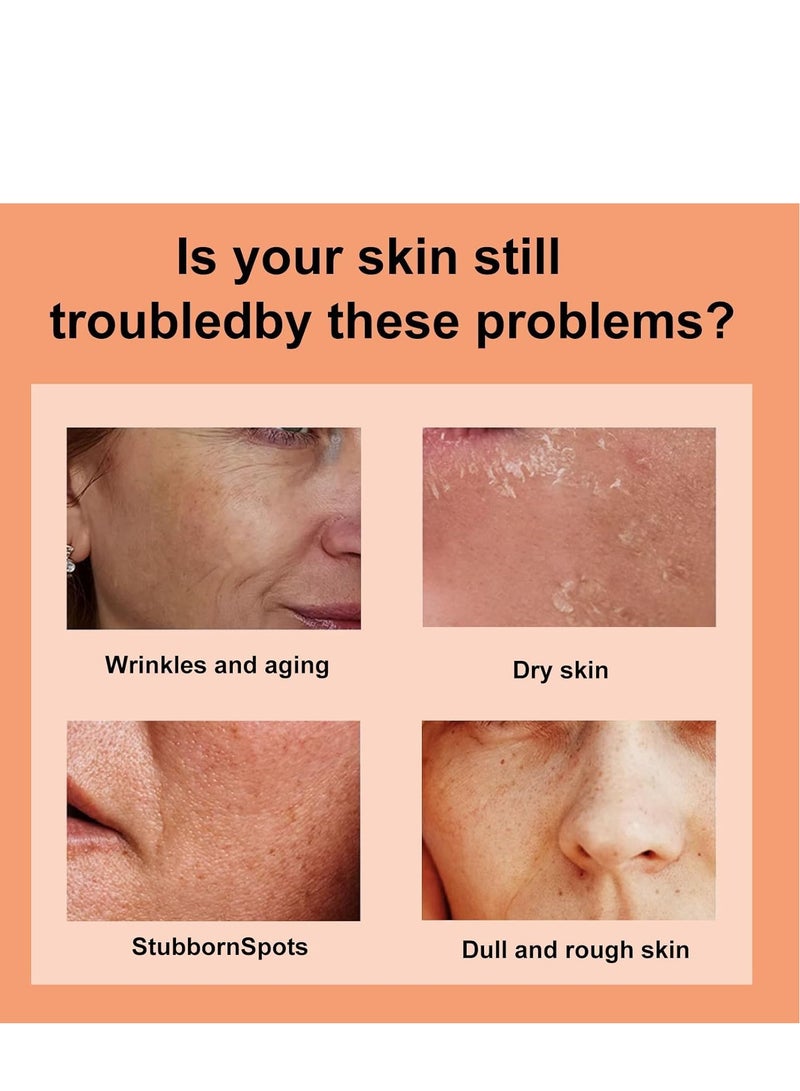 لانثوم مصل فيتامين سي للوجه ، مصل تفتيح ومضاد للشيخوخة مع النياسيناميد وحمض الهيالورونيك ، مصحح البقع الداكنة لعلامات حب الشباب ، سيروم مرطب وشد البشرة للنساء والرجال (1 أونصة) - Image 2