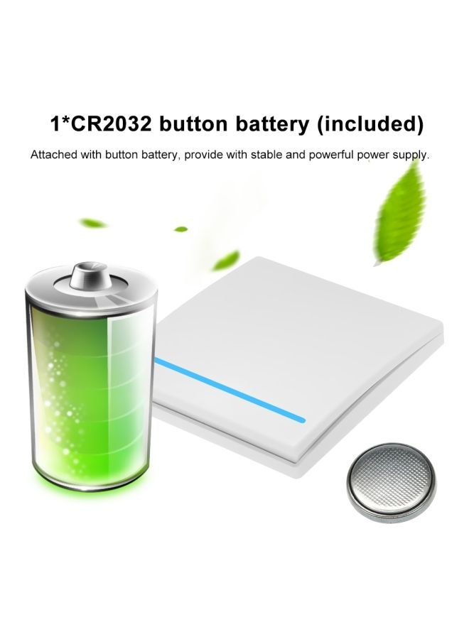 نيبمينينت مفتاح إضاءة للحائط بزر ضغط للتحكم عن بعد أبيض/أزرق - Image 3