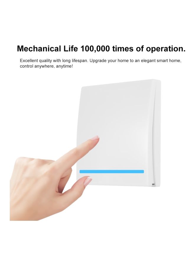 نيبمينينت مفتاح إضاءة للحائط بزر ضغط للتحكم عن بعد أبيض/أزرق - Image 2