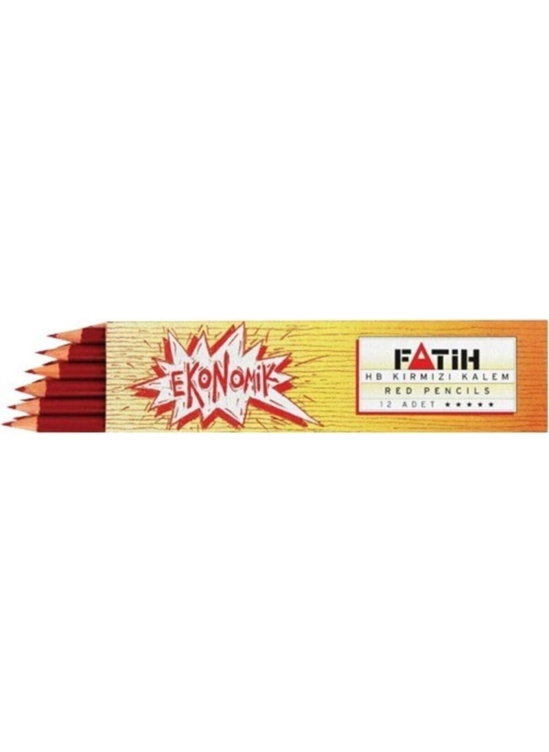 Fatih Red Hb Pen 12 Pack 