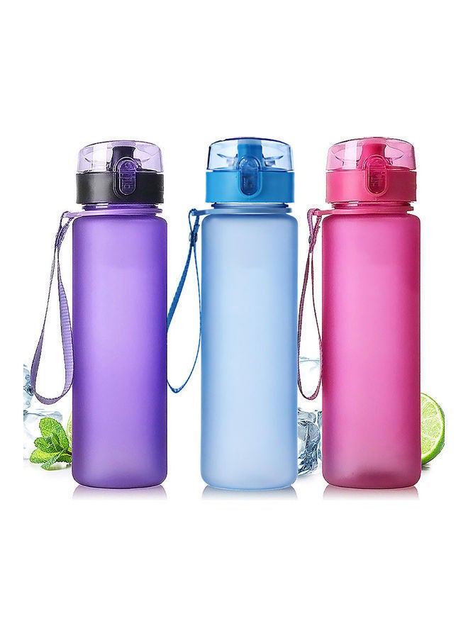 NIBEMINENT 400ml/560ml Frosted Portable Leak Proof Outdoor Travel Sports Water Cup Bottle 20 x 10 20cm  - Image 2