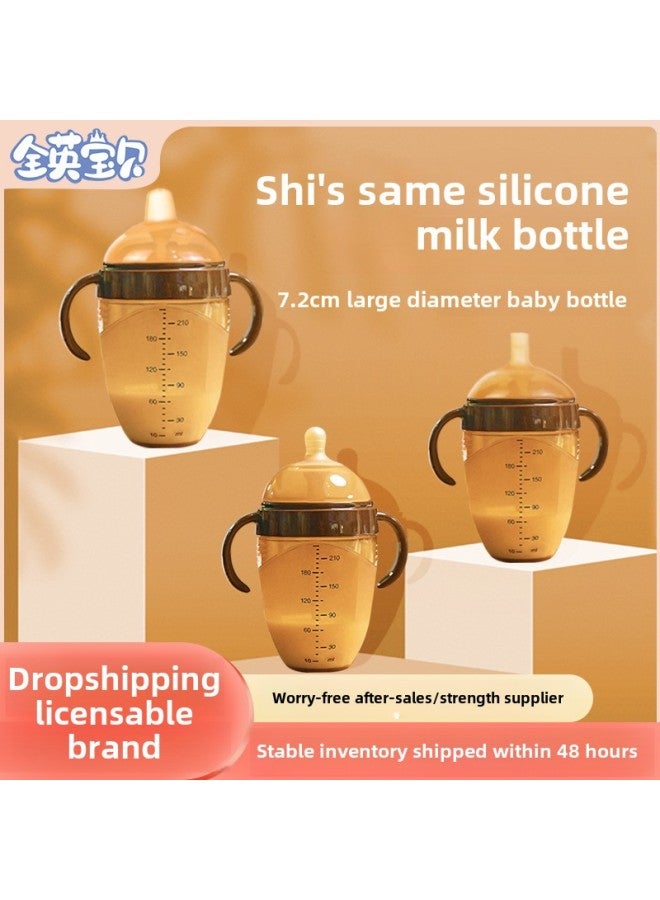 World * Xi With 7.2cm Full Silicone Bottle Nano Silver Weaning Artifact Baby Anti-flatulence Simulation Nipple-Capacity:Milk Bottle Cap (suitable For Shixi) - Image 2