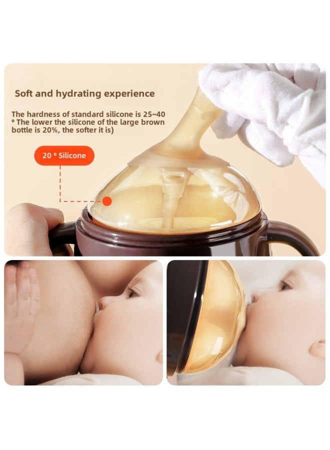 World * Xi With 7.2cm Full Silicone Bottle Nano Silver Weaning Artifact Baby Anti-flatulence Simulation Nipple-Capacity:Milk Bottle Cap (suitable For Shixi) - Image 4