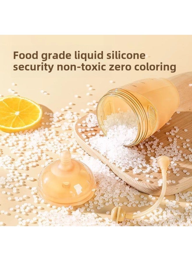 World * Xi With 7.2cm Full Silicone Bottle Nano Silver Weaning Artifact Baby Anti-flatulence Simulation Nipple-Capacity:Milk Bottle Cap (suitable For Shixi) - Image 5