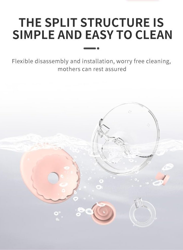 Double Wearable Electric Breast Pump, Hands-Free Cordless Breast Milk Pump, 4 Modes, Adjustable Suction Rechargeable Battery, USB-C Charging, Milk Level Monitor, MY-382 - Image 5