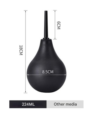 224ML Large Enema Ball Set Enema Cleaner Enema Set Unisex 【Black】 1 Piece - pzsku/ZC89689A7678257484A04Z/45/1747310670/e291359e-b8a1-4038-ac98-1c86686ef7d4