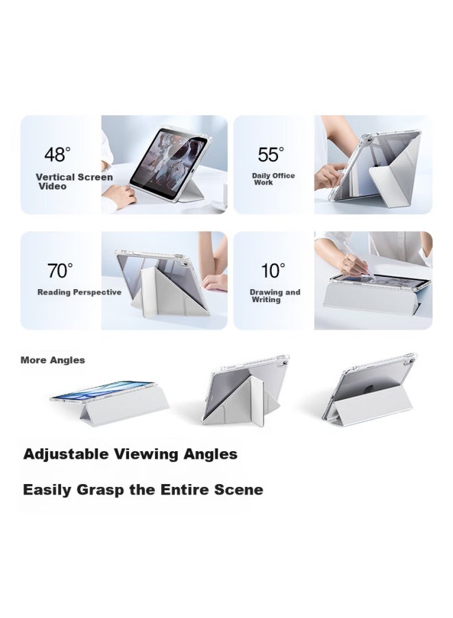 Smartdevil Ipad Air 7/6 11-Inch Protective Case With M3 Chip 25/24 Models Ipad Air 7/6 Transparent Acrylic Horizontal And Vertical Support Black - Image 4
