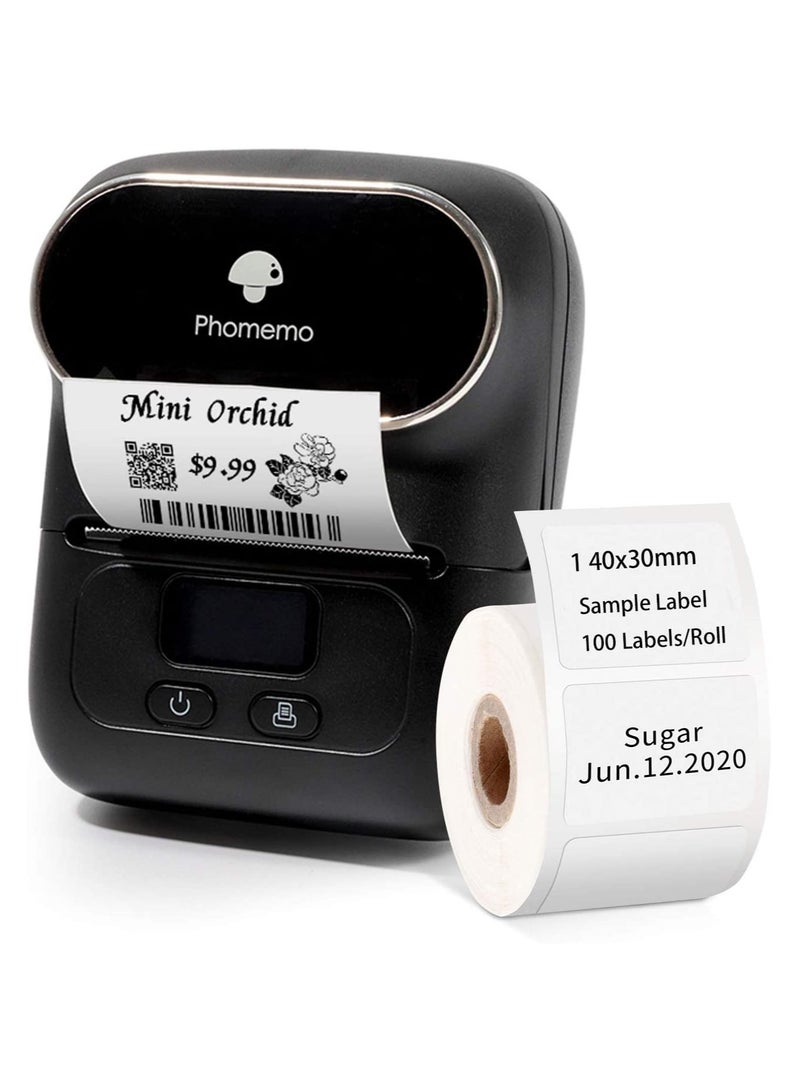 phomemo M110 Multi Functional Label Printer Thermal Printer Smart App Editing Bluetooth Connection Barcode Price Tag Food Label Package Label - Image 1