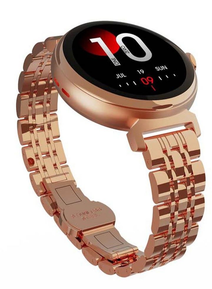 HiFuture Aura Female Bt Calling Smart Watch - Gold - Image 2