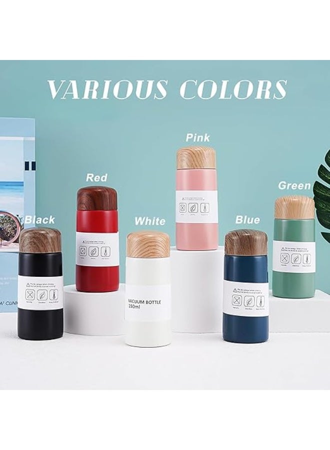 جروب تايجر 150ml Mini Thermal Flask for Coffee, Tea and Milk, Mini Flask for Hot and Cold Drinks, 304 Stainless Steel Mini Water Bottle, Portable Vacuum Insulated Cup for Work and Travel (Off White 150ml) - Image 2