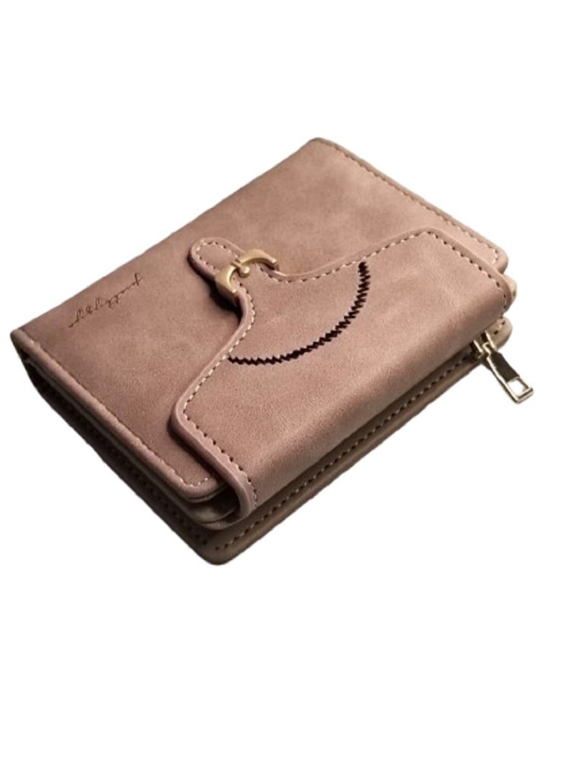 Generic Purse Female Vintage 2-in-1 Coin Purse And Card Bag - Pink  - Image 2