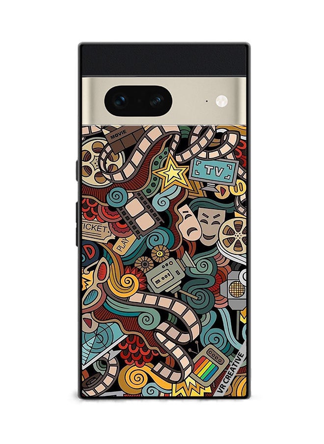 VR CREATIVE - Protective Case Cover For Google Pixel 7 Cinema Design  Multicolour - Image 1