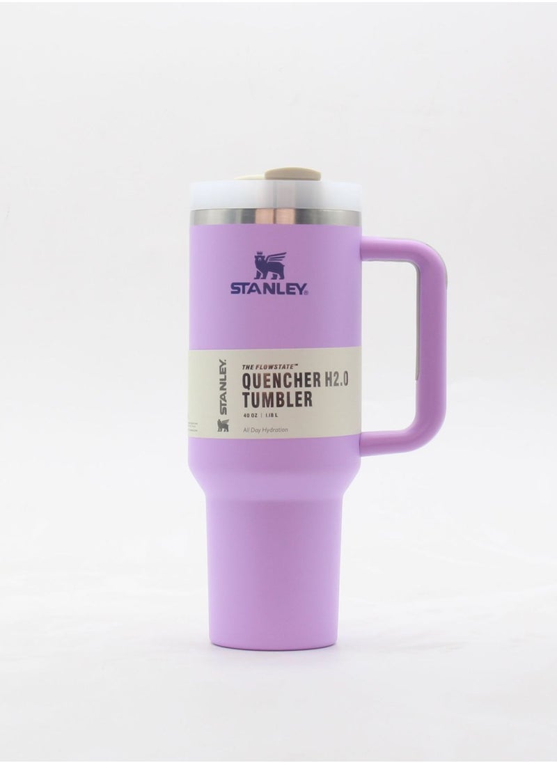Stanley - Quencher H2.0 FlowState Stainless Steel Vacuum Insulated Tumbler with Lid and Straw for Water, Iced Tea or Coffee, Smoothie and More, 40 oz - Image 1