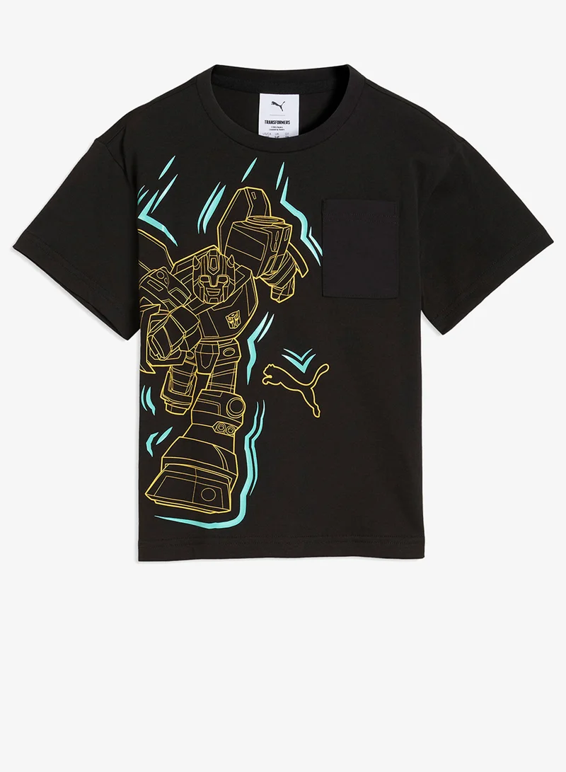 Puma PUMA Black Kids X Transformers Relaxed Graphic T-Shirt  | Best Price UAE