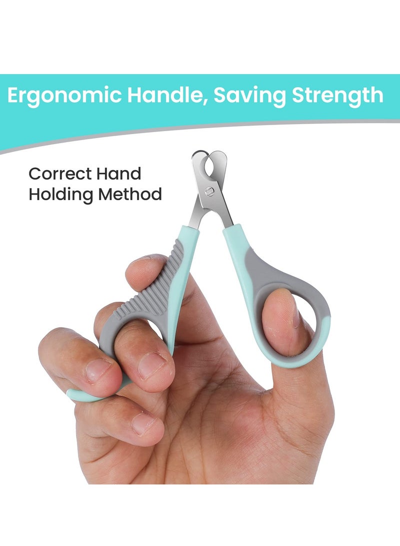 SYOSI Cat Nail Clipper, Professional Stainless-Steel Claw Clipper Trimmer with Nail File, Cat Claw Clippers, Pet Nail Clippers Trimmer for Cats, Kittens, Hamster, Rabbits, Birds, & Small Breed Animals - Image 5