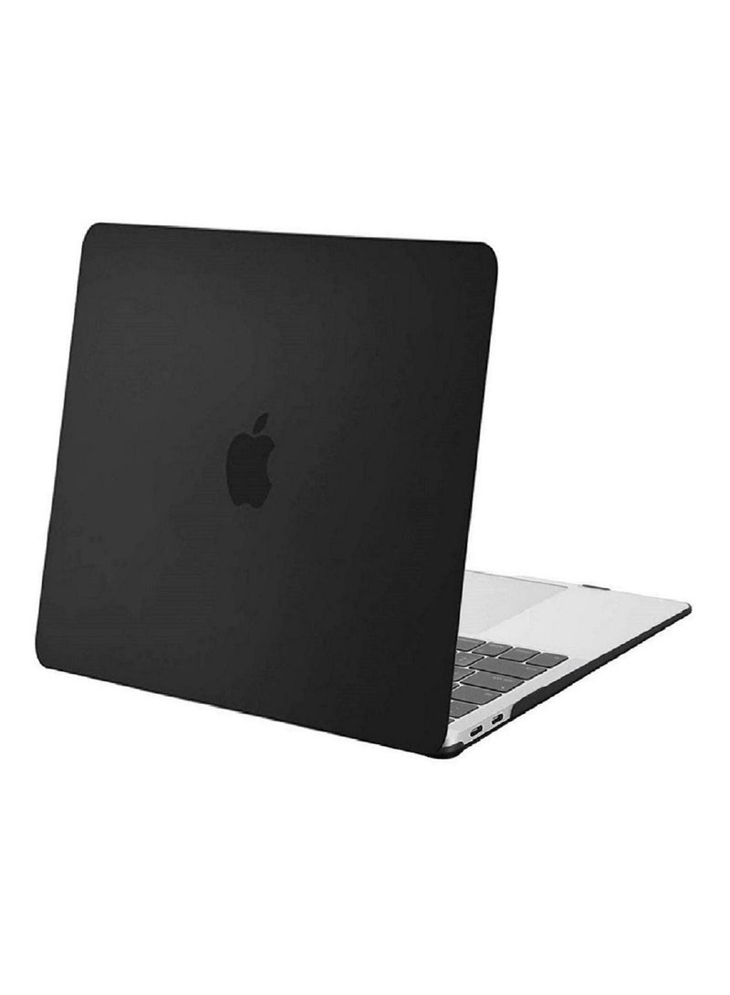 Mufaens Protective Plastic Hard Shell Case Cover For MacBook New Air 13 Inch with Retina Display and Touch ID Model A2337 M1 A2179/A1932 Released 2018/2019/2020 Black - Image 1