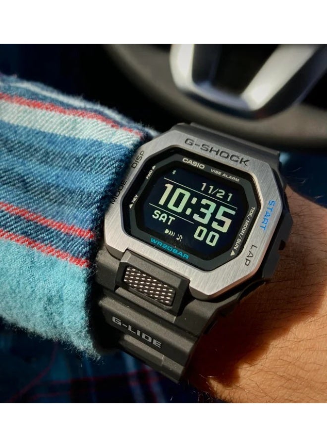 كاسيو ساعة كاسيو جي-شوك GBX-100-1DR بلوتوث رقمية مع رسم بياني للمد والجزر مقاومة للصدمات مقاومة ماء 200 متر - Image 4