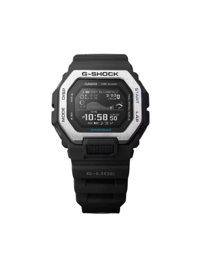 كاسيو ساعة كاسيو جي-شوك GBX-100-1DR بلوتوث رقمية مع رسم بياني للمد والجزر مقاومة للصدمات مقاومة ماء 200 متر - Image 2
