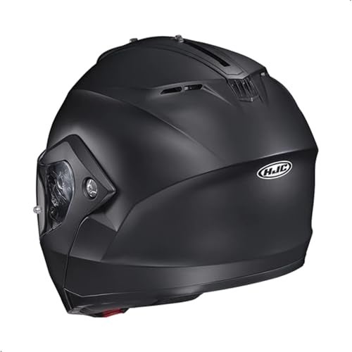 HJC C91 Solid Modular Motorcycle Helmet with HJ-17 Pinlock Shield, DOT Approved(Semi Flat Black, Small) - Image 4