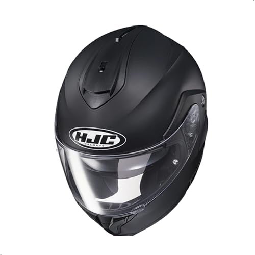 HJC C91 Solid Modular Motorcycle Helmet with HJ-17 Pinlock Shield, DOT Approved(Semi Flat Black, Small) - Image 2