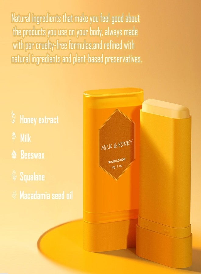 gcdat Organic Milk Honey Gel Stick for Face & Body, Pure Milk & Honey Nourish Solid Lotion, Deeply Moisturizing for Dry Skin, Soothing & Improving Skin Elasticity- 1.1 Oz - Image 2