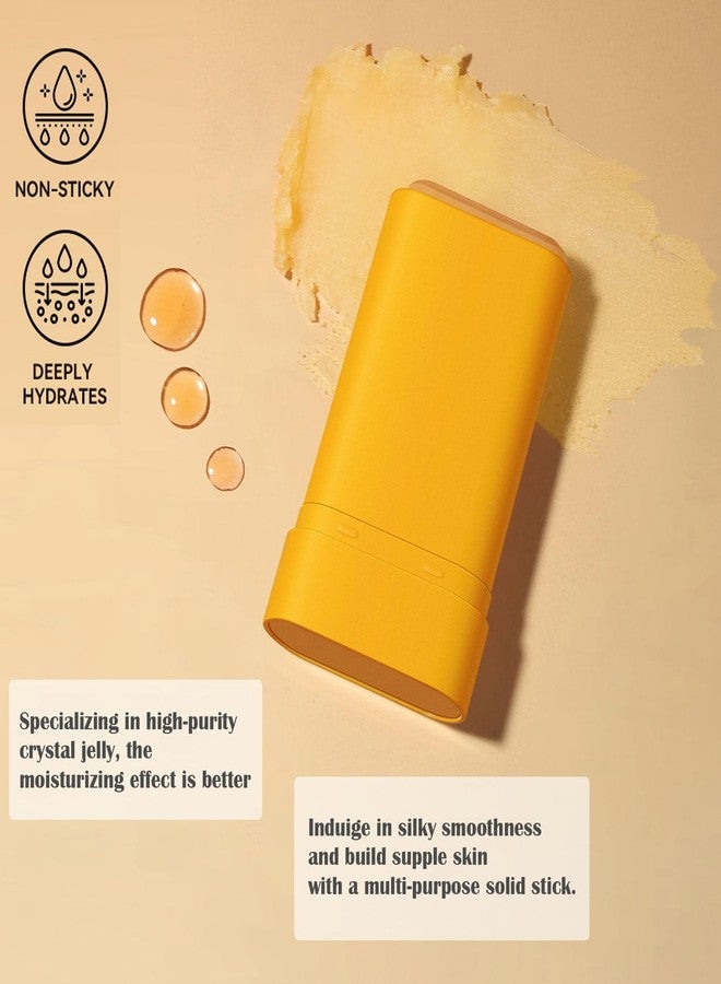gcdat Organic Milk Honey Gel Stick for Face & Body, Pure Milk & Honey Nourish Solid Lotion, Deeply Moisturizing for Dry Skin, Soothing & Improving Skin Elasticity- 1.1 Oz - Image 3