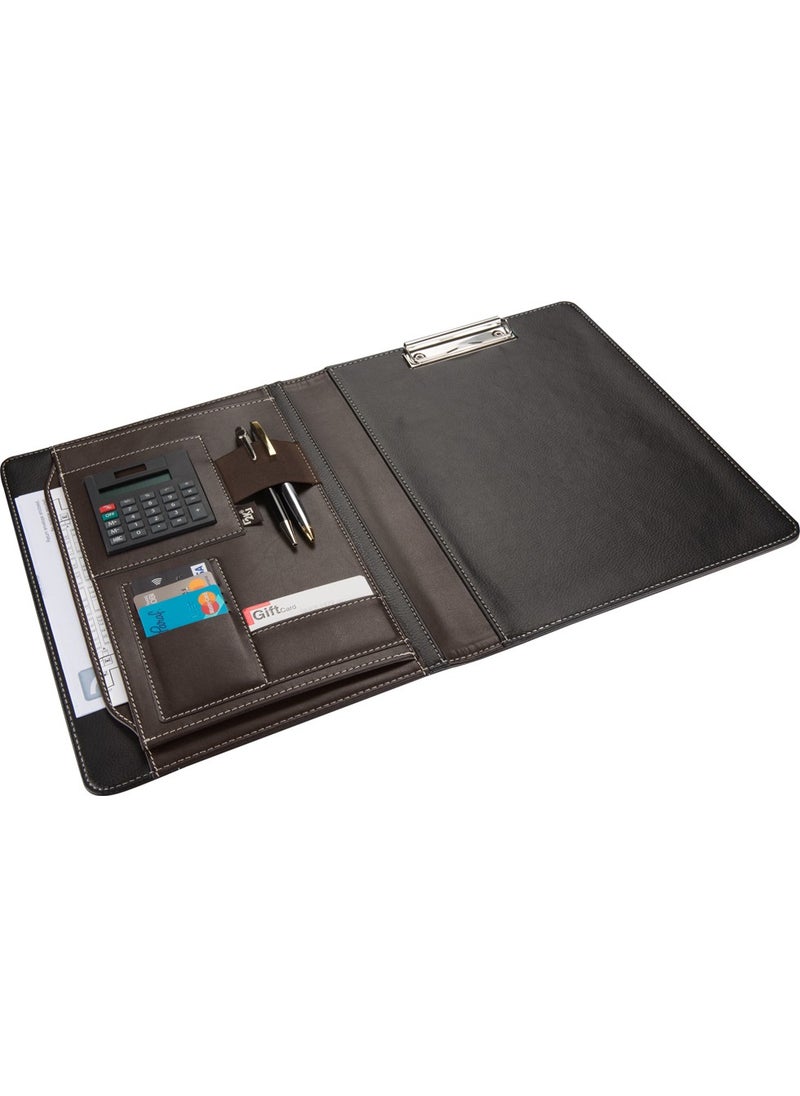 2K - A4 Artificial Leather Elite Secretary Block Tray with Calculator 100 Sheets - Image 1