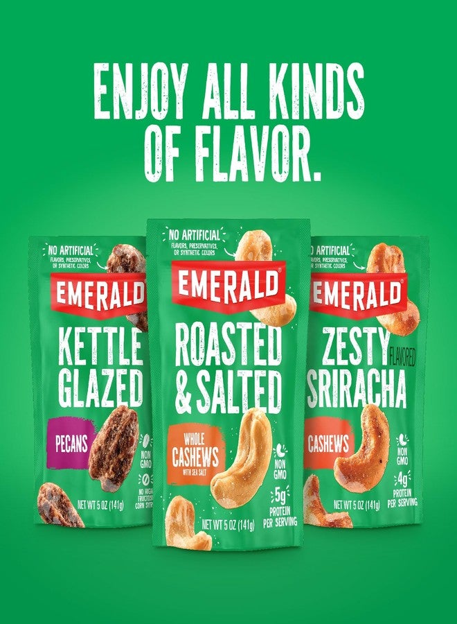 Emerald Nuts Absolutely Everything Almonds & Cashews (1-Pack) | 5oz Resealable Bag | Plant-Based Protein, Kosher Dairy Certified, Non-GMO | Contains No Artificial Preservatives, Flavors or Synthetic Colors - Image 3