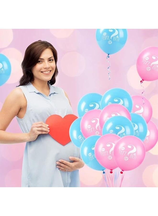 20 -Piece Baby Gender Reveal Balloons, 12 Inch Boy or Girl Balloons Decoration for Boy or Girl Baby Shower Gender Reveal Party Supplies Decoration Kit - Image 5