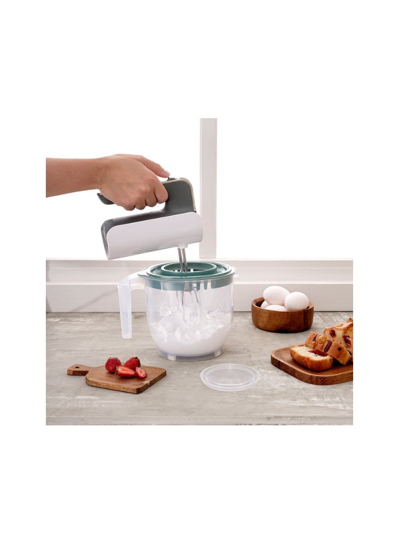 دونيا إبريق خلط مدرج من دنيا – بولة خلط مع غطاء 2200 مل – رمادي – صنع في تركيا - Image 2