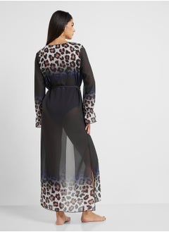ELLA Animal Print Swimsuit With Cutout  - Image 3