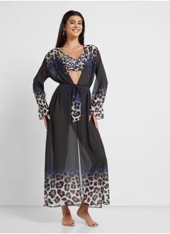 ELLA Animal Print Swimsuit With Cutout  - Image 4