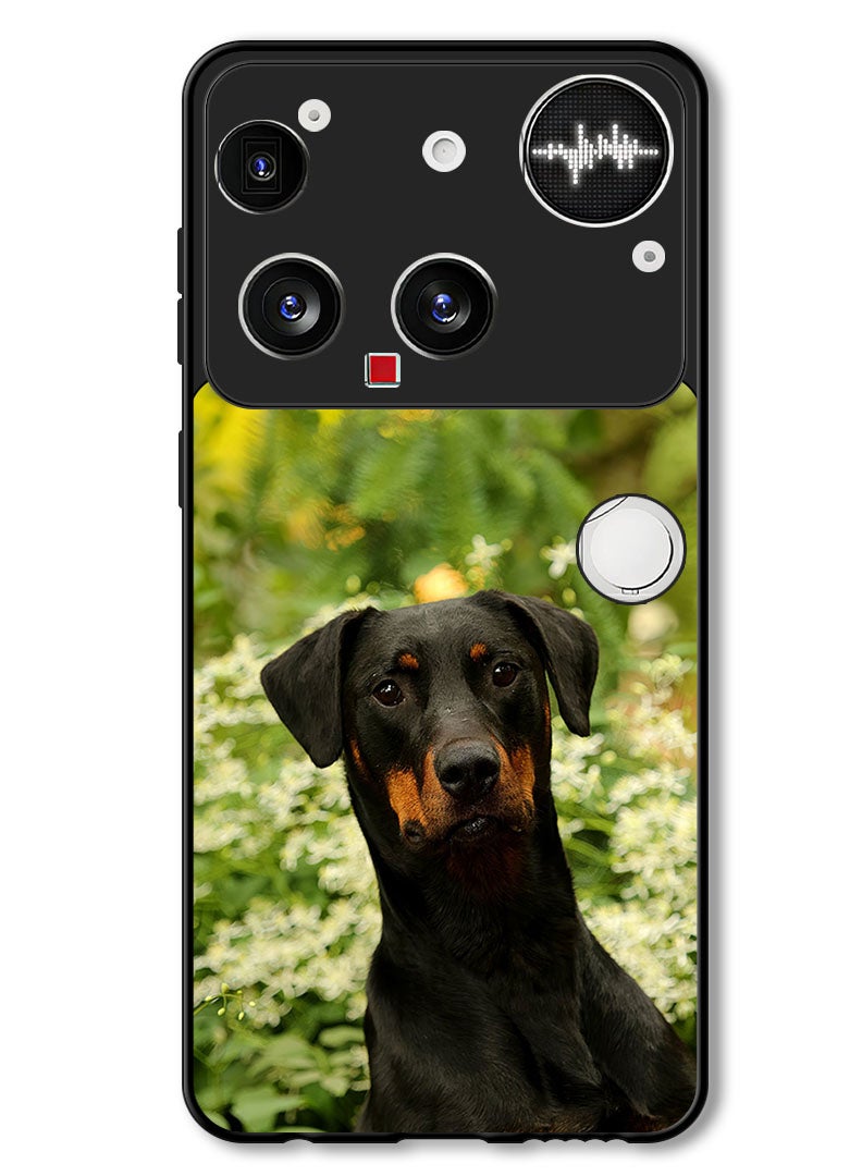 Theodor Case Compatible with Nothing Phone (3) 6.67 Inch Protection Shockproof Bumper Cover dog_pet_leaves - Image 1