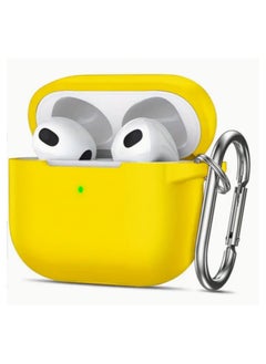 wexon Protective Shockproof Silicone Case Cover for Apple AirPods 3 Yellow  - Image 1